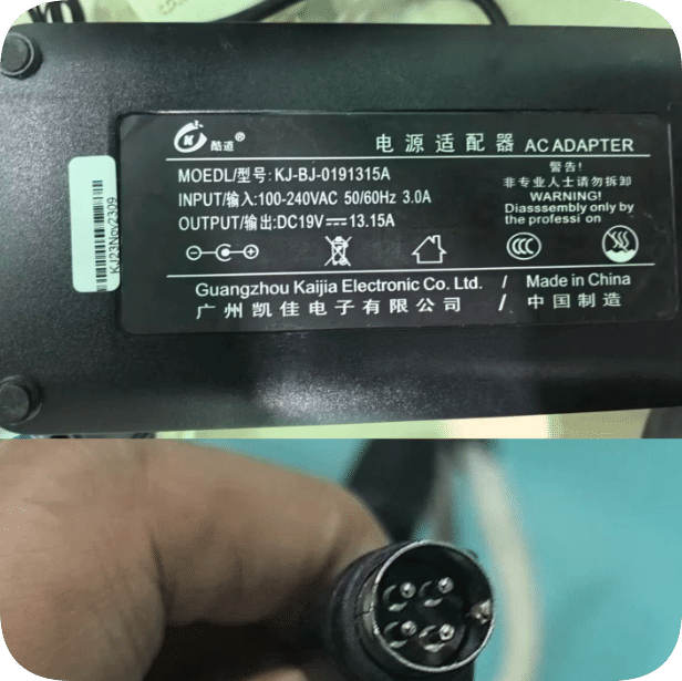 *Brand NEW* Cool road power adapter ACADAPTER model KJ-BJ-0191315A output DC19V 13.15A Power Cable Fit for Coo